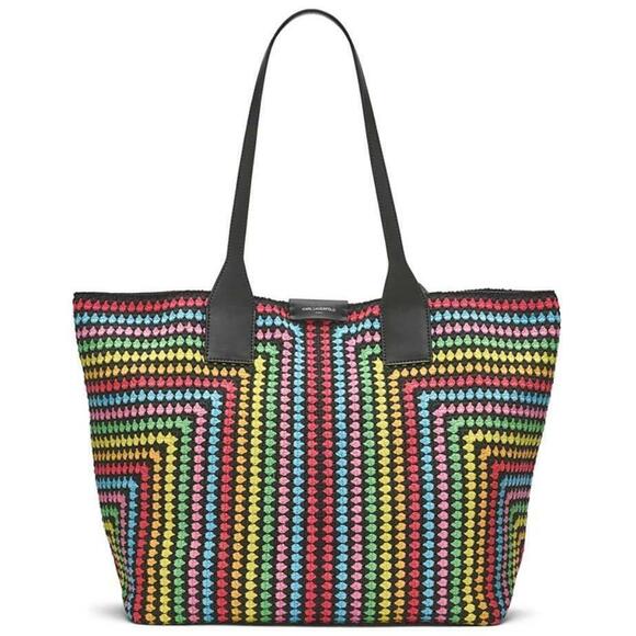 KARL LAGERFELD PARIS Women's Multicolor Henriette Large Tote Bag
